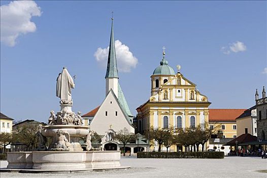 神圣,小教堂,耶稣会,教堂,上巴伐利亚,德国,欧洲