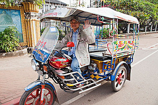 老挝,万象,特色,嘟嘟车