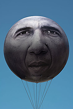 一个,奥巴马,气球