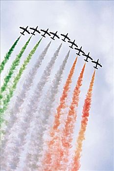 意大利,空军,飞,排列