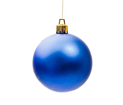 蓝色,球,圣诞节