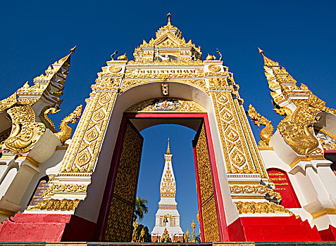 入口,大门,契迪,寺院,寺庙,省,泰国,亚洲