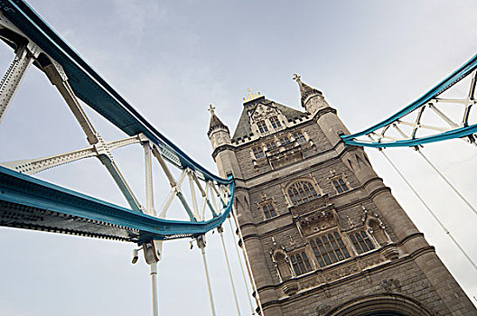 建筑细节,塔桥,伦敦,英国