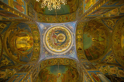 俄罗斯圣彼得堡滴血大教堂,基督复活教堂