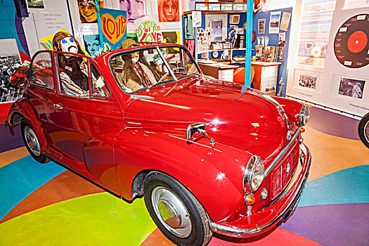 英格兰,格洛斯特郡,科茨沃尔德,驾车,博物馆,展示,20世纪60年代,嬉皮,运输