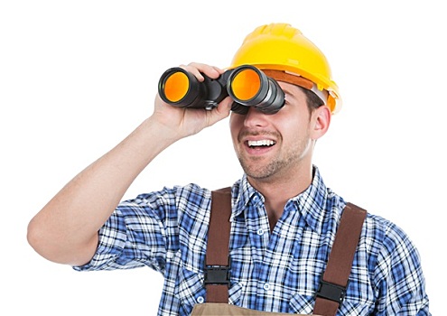 男性,修理工,看穿,双筒望远镜