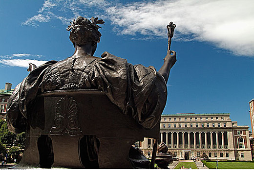 雕塑,哥伦比亚大学,纽约,美国