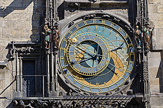 天文钟,市政厅,皇家,布拉格,捷克共和国,欧洲