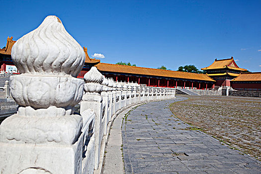 北京故宫太和门金水河