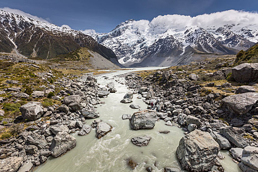 风景,库克山国家公园,新西兰