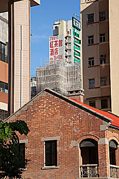 住宅,建筑,上海,街道,九龙,香港