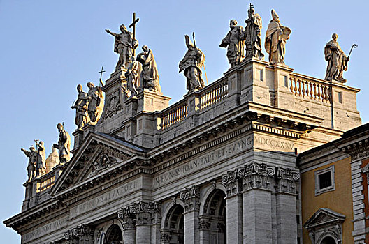 巨大,教堂,耶稣,建筑,大教堂,罗马,拉齐奥,意大利,欧洲