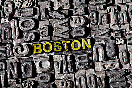 文字,波士顿,老,输入