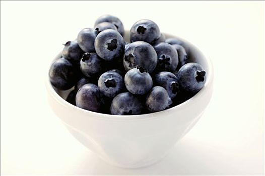 新鲜,蓝莓,碗