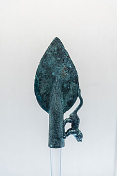 上海博物馆的西汉豹钮矛