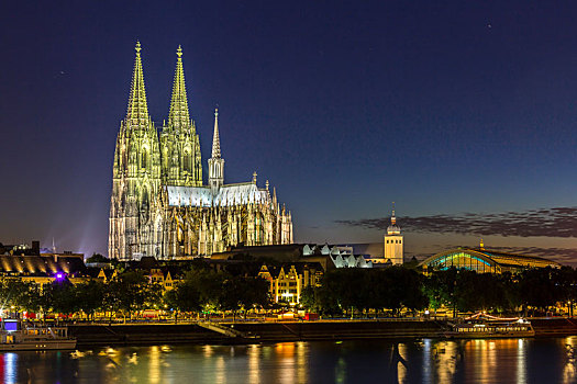 科隆大教堂,莱茵河