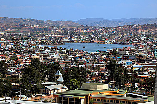 首都,塔那那利佛,湖,马达加斯加,非洲