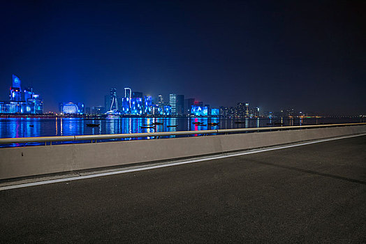 杭州城市下的夜景