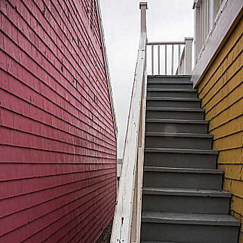 楼梯,大三角帆,降落,爱德华王子岛,加拿大