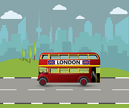 红色,伦敦,双层巴士