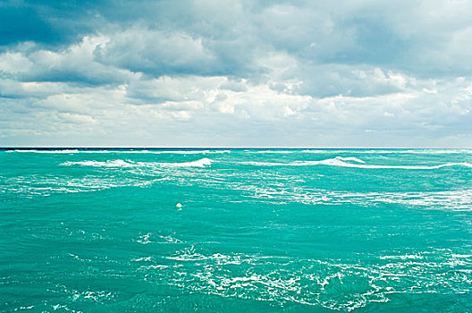 大西洋,天空,棕榈海滩,佛罗里达,海滩,美国