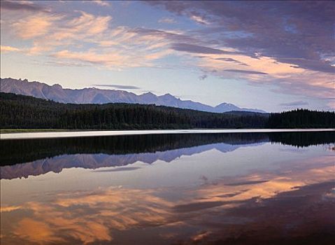 黎明,北方,落基山脉,不列颠哥伦比亚省,加拿大