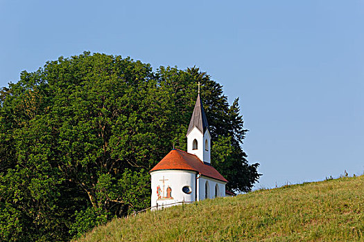小教堂,伊尔申伯格,上巴伐利亚,巴伐利亚,德国,欧洲