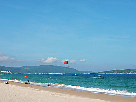 海边,滑翔伞,游乐项目