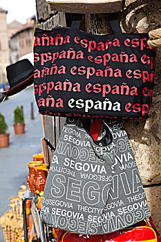 西班牙,卡斯蒂利亚,区域,塞戈维亚省,塞戈维亚,纪念品,包