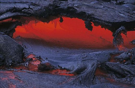 基拉韦厄火山国家公园,火山,灰烬,火,北美