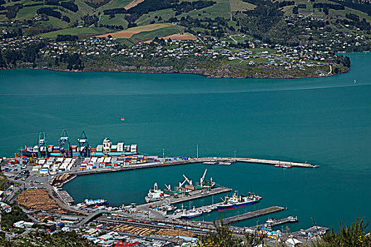 港口,山,坎特伯雷,南岛,新西兰