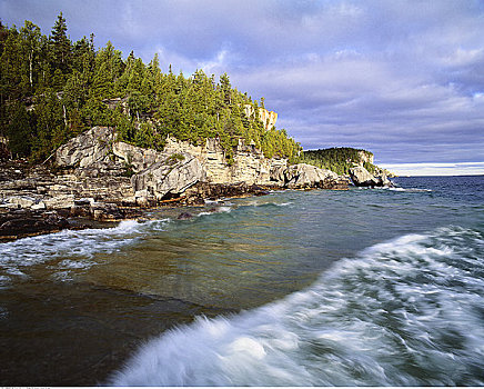 乔治亚湾,布鲁斯半岛国家公园,安大略省,加拿大