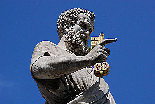 雕塑,圣彼得大教堂,广场,罗马