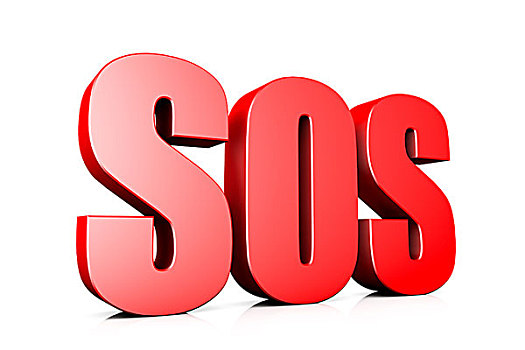 插畫,文字,SOS