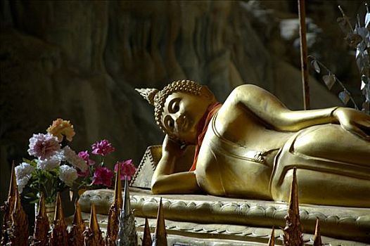康巴,洞穴,佛,神祠,靠近,万荣,老挝