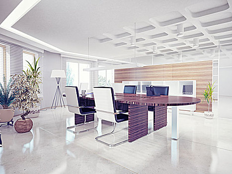 现代办公室,室内,设计,概念