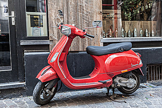 红色,意大利,低座小摩托,摩托车