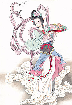 國畫花鳥山水人物動物
