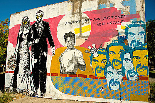 阿根廷,布宜诺斯艾利斯,街头艺术,涂鸦,旅游