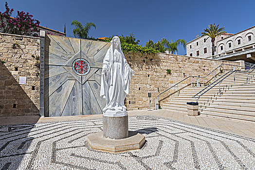 雕塑,圣母玛利亚,教堂,以色列
