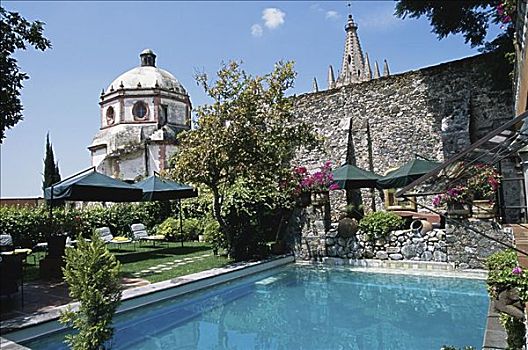 别墅,酒店,圣米格尔,墨西哥