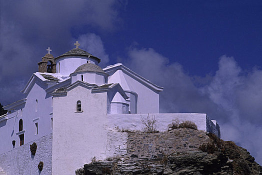 希腊,爱琴海,斯科派洛斯岛,教堂
