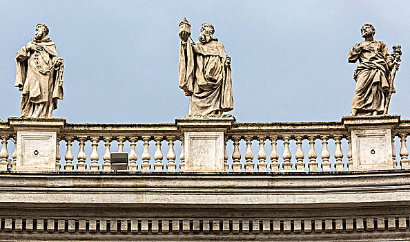 三个,装饰,圣彼得广场,罗马