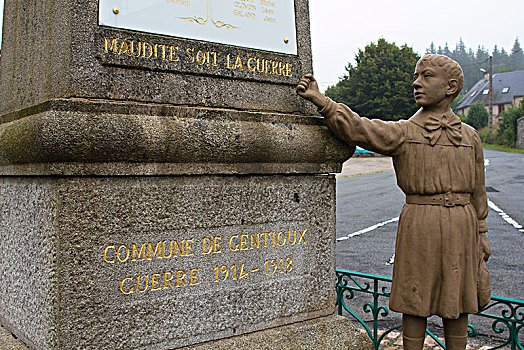 法国,中心,战争纪念碑,铭刻,战争