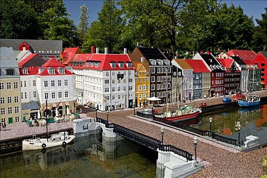 乐高玩具,砖,模型,纽哈温运河,哥本哈根,公园,丹麦