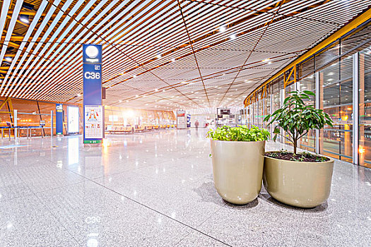 北京首都机场候机厅