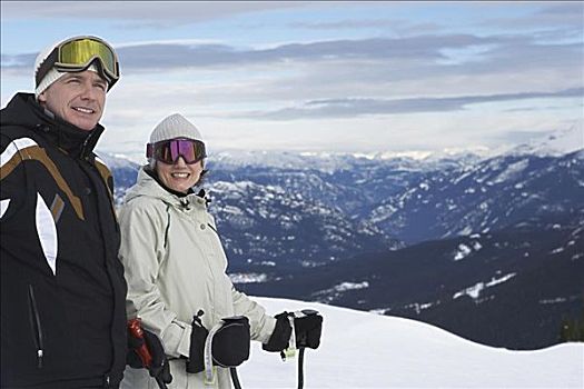 伴侣,滑雪,加拿大