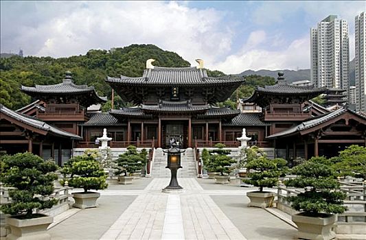 女修道院,塔,香港,中国,亚洲