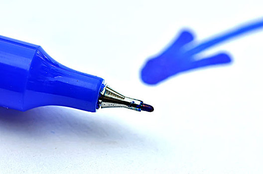 蓝色,记号笔