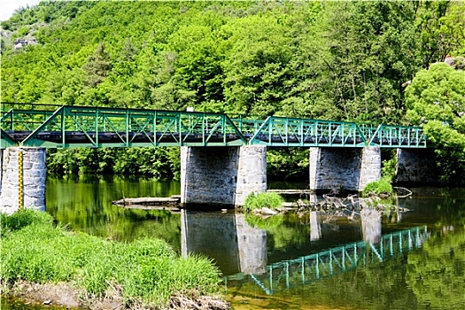 桥,河,下奥地利州,奥地利
